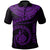 New Caledonia Polynesian Custom Polo Shirt Polynesian Waves (Purple) Unisex Purple - Polynesian Pride