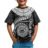 American Samoa Polynesian Custom T Shirt American Samoan Waves (White) - Polynesian Pride