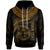 Fiji Polynesian Custom Hoodie Fiji Waves (Golden) Unisex Golden - Polynesian Pride