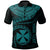 Wallis and Futuna Custom Polo Shirt Polynesian Waves (Turquoise) Unisex Turquoise - Polynesian Pride