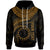 Cook Islands Polynesian Custom Hoodie Cook Islands Waves (Golden) Unisex Golden - Polynesian Pride