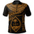 Guam Polynesian Custom Polo Shirt Guam Waves (Golden) Unisex Golden - Polynesian Pride