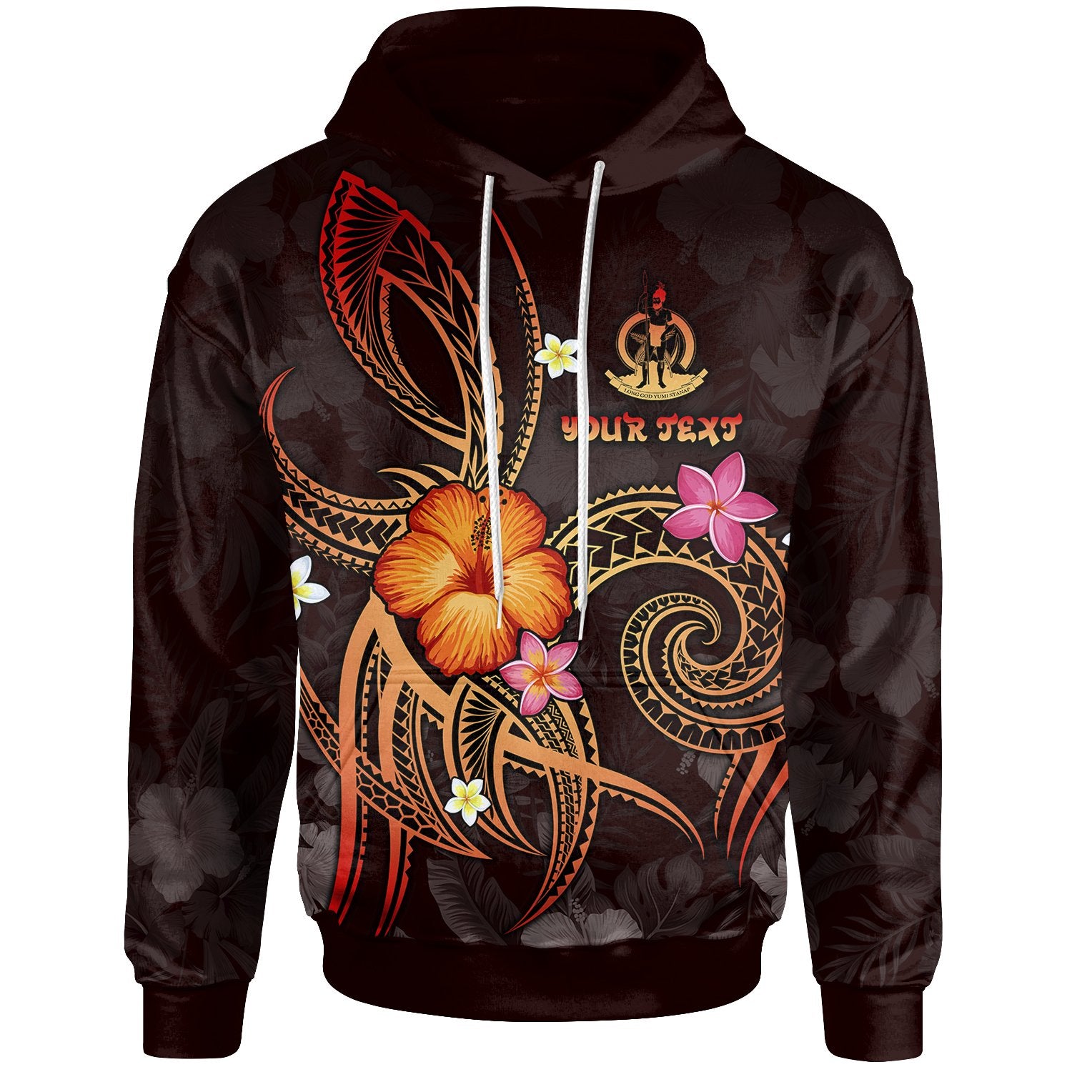 Vanuatu Polynesian Custom Hoodie Legend of Vanuatu (Red) Unisex Red - Polynesian Pride