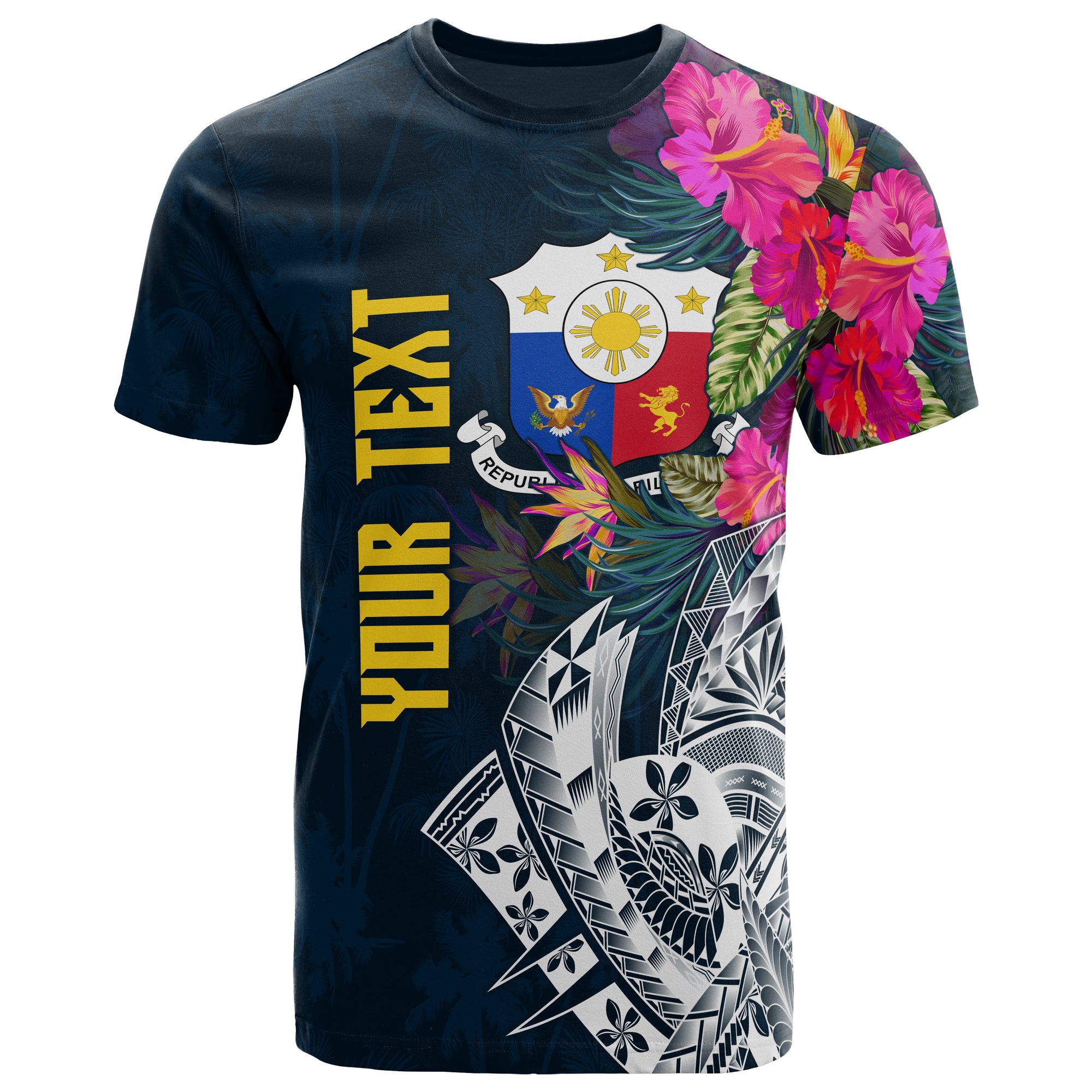 The Philippines Custom T Shirt Summer Vibes Unisex Blue - Polynesian Pride