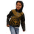 Polynesian Hawaii Kanaka Maoli Custom Hoodie Hawaiian Waves (Golden) - Polynesian Pride