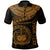 Polynesian Samoa Custom Polo Shirt Samoan Waves (Golden) Unisex Golden - Polynesian Pride