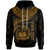 Polynesian Samoa Custom Hoodie Samoan Waves (Golden) Unisex Golden - Polynesian Pride