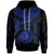 Nauru Polynesian Custom Hoodie Nauru Waves (Blue) Unisex Blue - Polynesian Pride