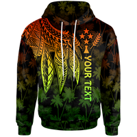 Kosrae Custom Hoodie Polynesian Wings (Reggae) Unisex Reggae - Polynesian Pride