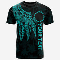 Cook Islands Custom T Shirt Polynesian Wings (Turquoise) Unisex Turquoise - Polynesian Pride