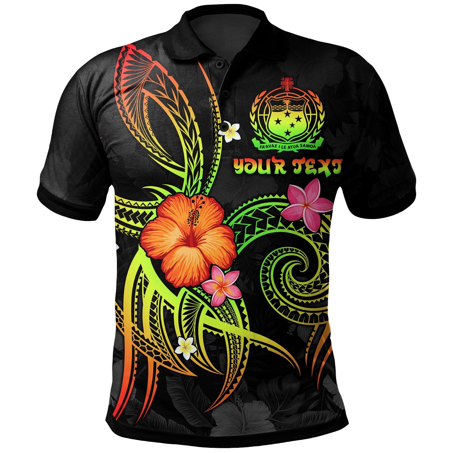 Polynesian Hawaii Custom Polo Shirt Legend of Samoa (Reggae) Unisex Reggae - Polynesian Pride