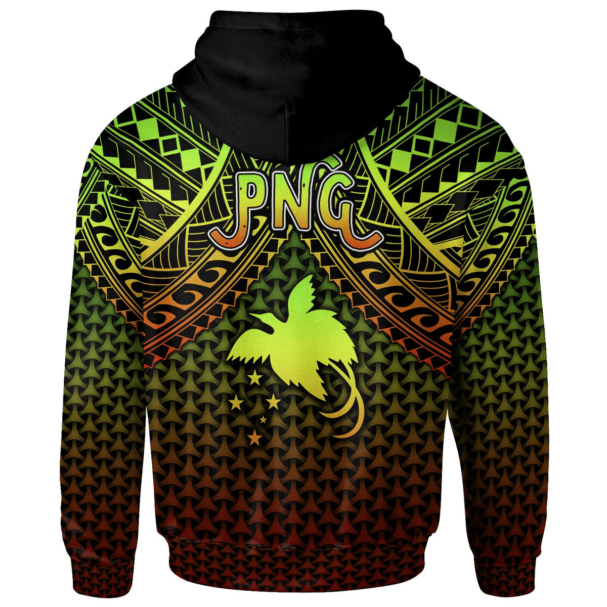 Polynesian Papua New Guinea Zip up Hoodie Reggae Vintage Polynesian Patterns - Polynesian Pride