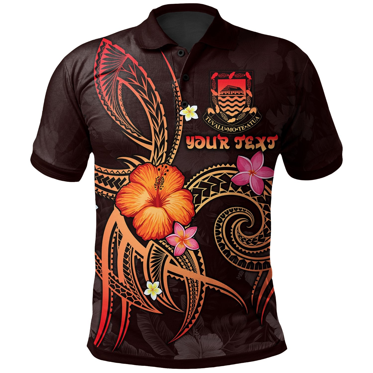 Tuvalu Polynesian Custom Polo Shirt Legend of Tuvalu (Red) Unisex Red - Polynesian Pride