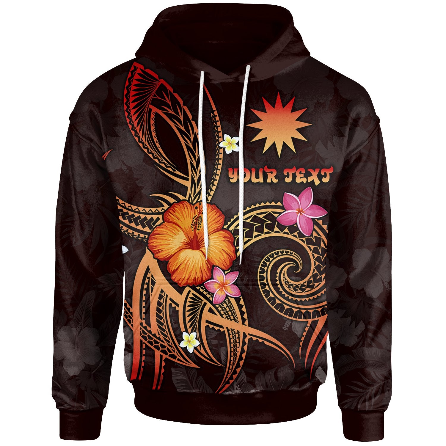 Nauru Polynesian Custom Hoodie Legend of Nauru (Red) Unisex Red - Polynesian Pride