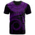 Cook Islands Custom T Shirt Polynesian Waves (Purple) Unisex Purple - Polynesian Pride