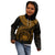 Polynesian Samoa Custom Hoodie Samoan Waves (Golden) - Polynesian Pride