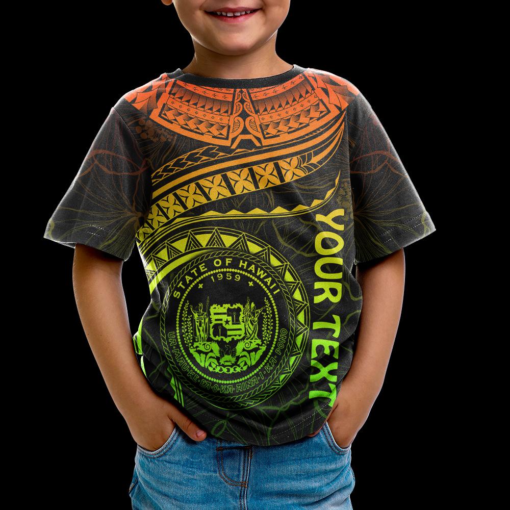 Polynesian Hawaii CustomT Shirt Hawaiian Waves (Reggae) - Polynesian Pride