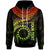 Cook Islands Polynesian Custom Hoodie Cook Islands Waves (Reggae) Unisex Reggae - Polynesian Pride