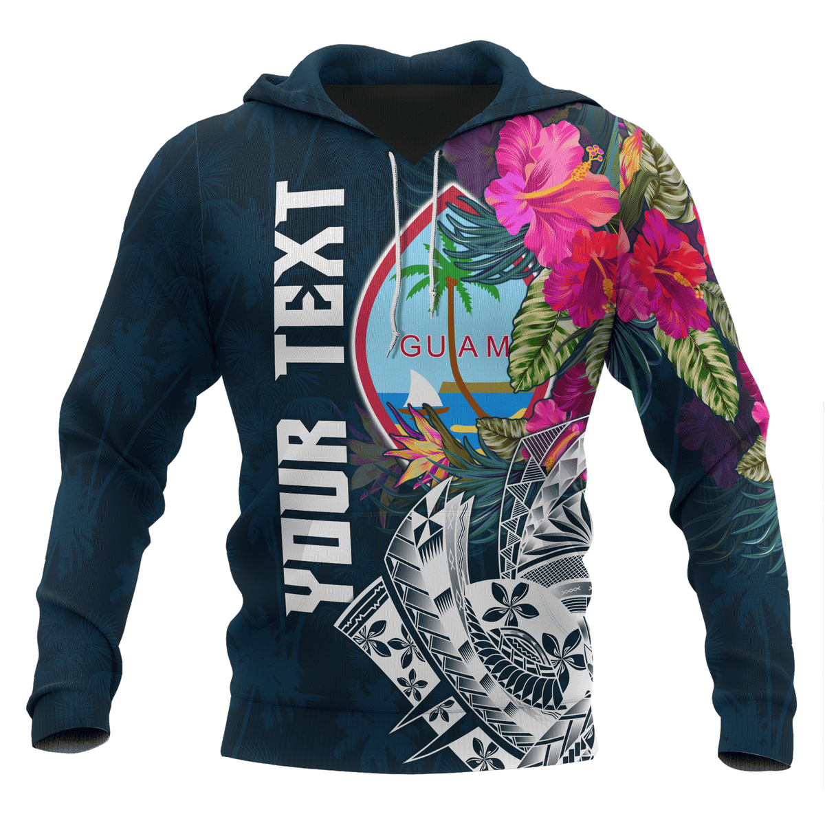 Guam Custom Hoodie Summer Vibes Unisex Blue - Polynesian Pride