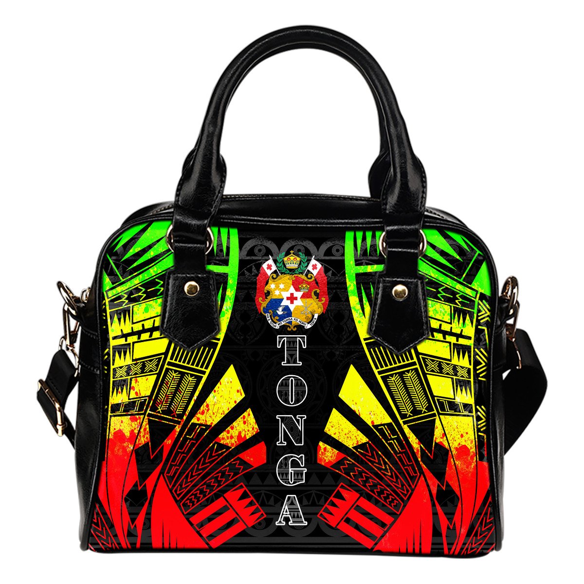 Tonga Shoulder Handbag - Polynesian Tattoo Reggae One Size Reggae - Polynesian Pride