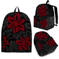 Polynesian Flower Backpack Red - Polynesian Pride