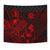 Tuvalu Tapestry - Turtle Hibiscus Pattern Red - Polynesian Pride