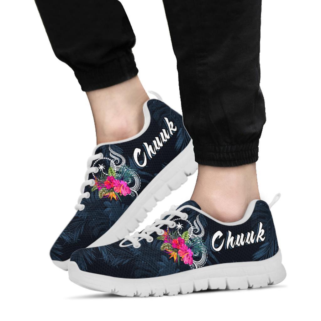 Chuuk Micronesia Sneakers - Tropical Flower - Polynesian Pride