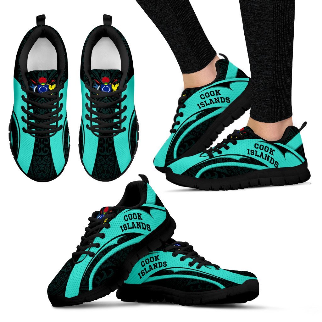 Cook Islands Sneakers - Camber Style 07 Women's Sneakers - Black - 1 Black - Polynesian Pride