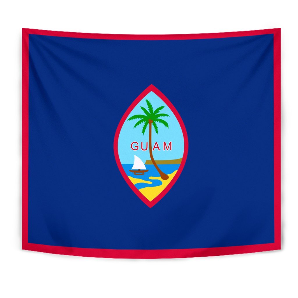 Guam Tapestry - Kanaka Maoli Flag Style - Polynesian Pride