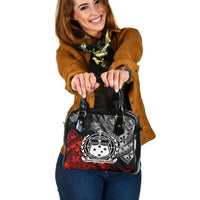 Samoa Polynesian Shoulder Handbag - Vintage Polynesian Style One Size Black - Polynesian Pride