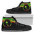 Chuuk High Top Shoes - Micronesian Reggae Style Unisex Black - Polynesian Pride