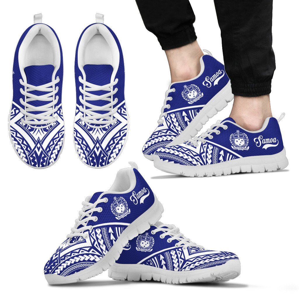 Samoa Sneakers - Samoa Coat Of Arms Polynesian Tattoo - Polynesian Pride