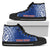 Samoa Custom Personalised High Top Shoes - Polynesian Fog Blue - Polynesian Pride