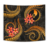 Yap Micronesian Tapestry - Gold Plumeria - Polynesian Pride