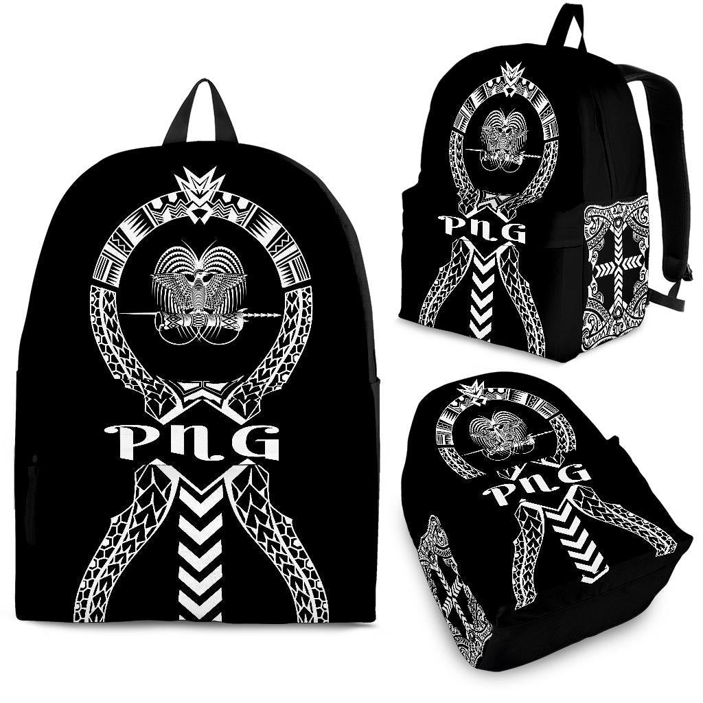 Papua New Guinea Backpack - Micronesian Tribal One Style White - Polynesian Pride