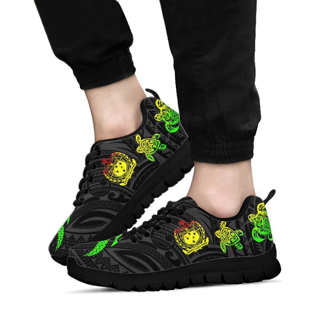 Samoa Polynesian Sneakers - Reggae Tentacle Turtle - Polynesian Pride