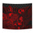 Tonga Tapestry - Turtle Hibiscus Pattern Red - Polynesian Pride