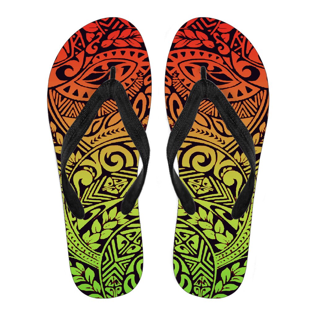 Polynesian 43 Flip Flops Men Black - Polynesian Pride