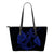 Anchor Blue Poly Tribal Small Leather Tote Blue - Polynesian Pride