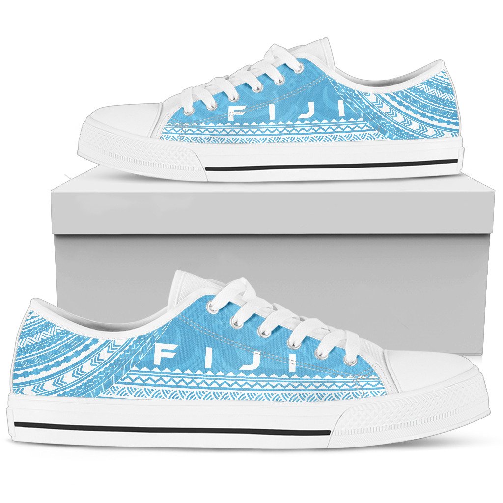 Fiji Low Top Shoes - Polynesian Flag Chief Version - Polynesian Pride