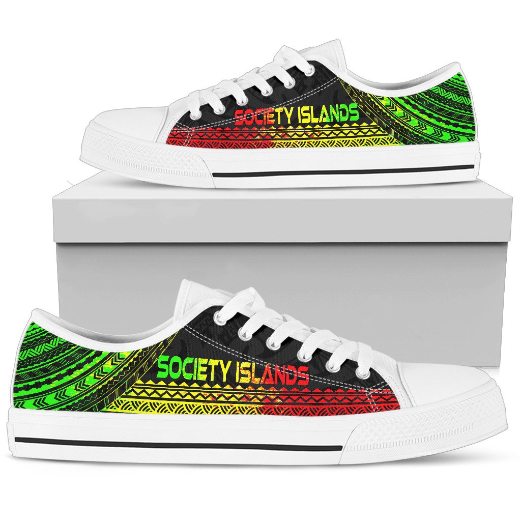 Society Islands Low Top Shoes - Polynesian Reggae Chief Version - Polynesian Pride