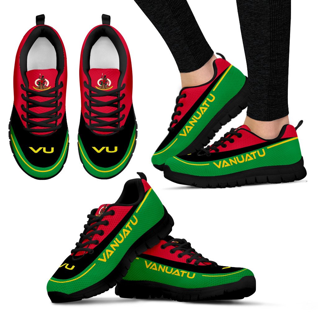 Vanuatu Sneakers - Vanuatu Coat Of Arms - Polynesian Pride