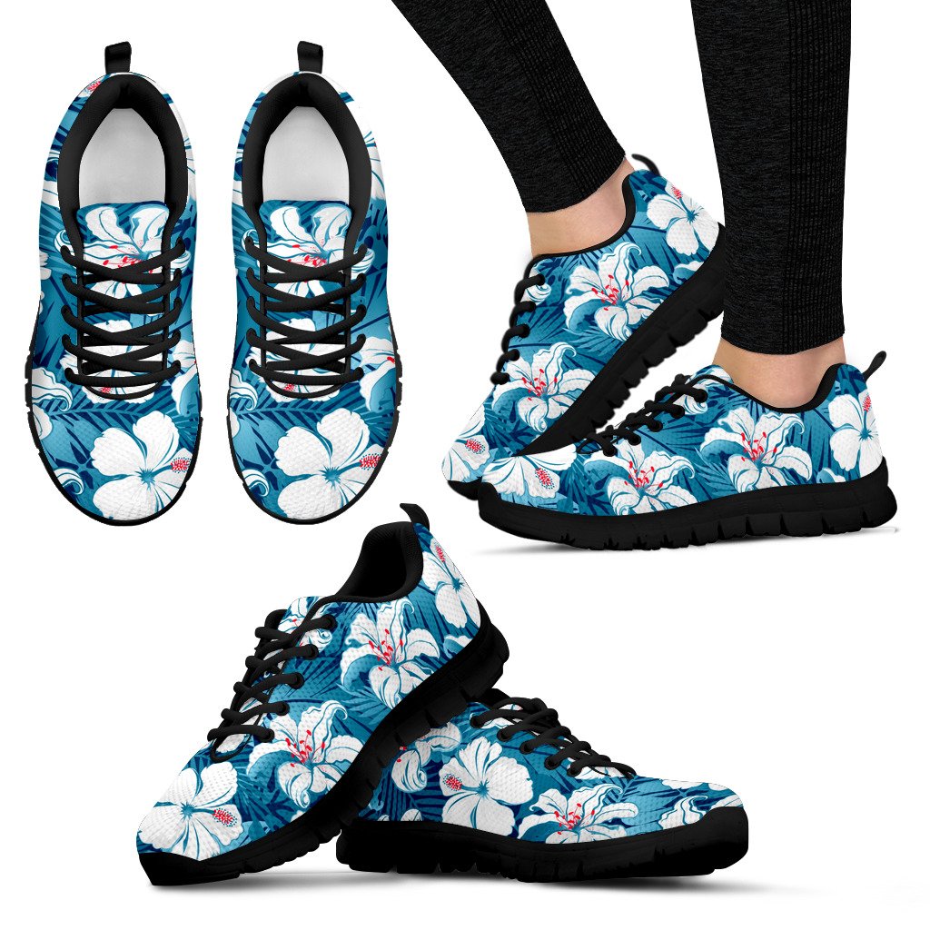 Hawaiian Tribal Sneakers 16 - J7 Women's Sneakers Black - Polynesian Pride
