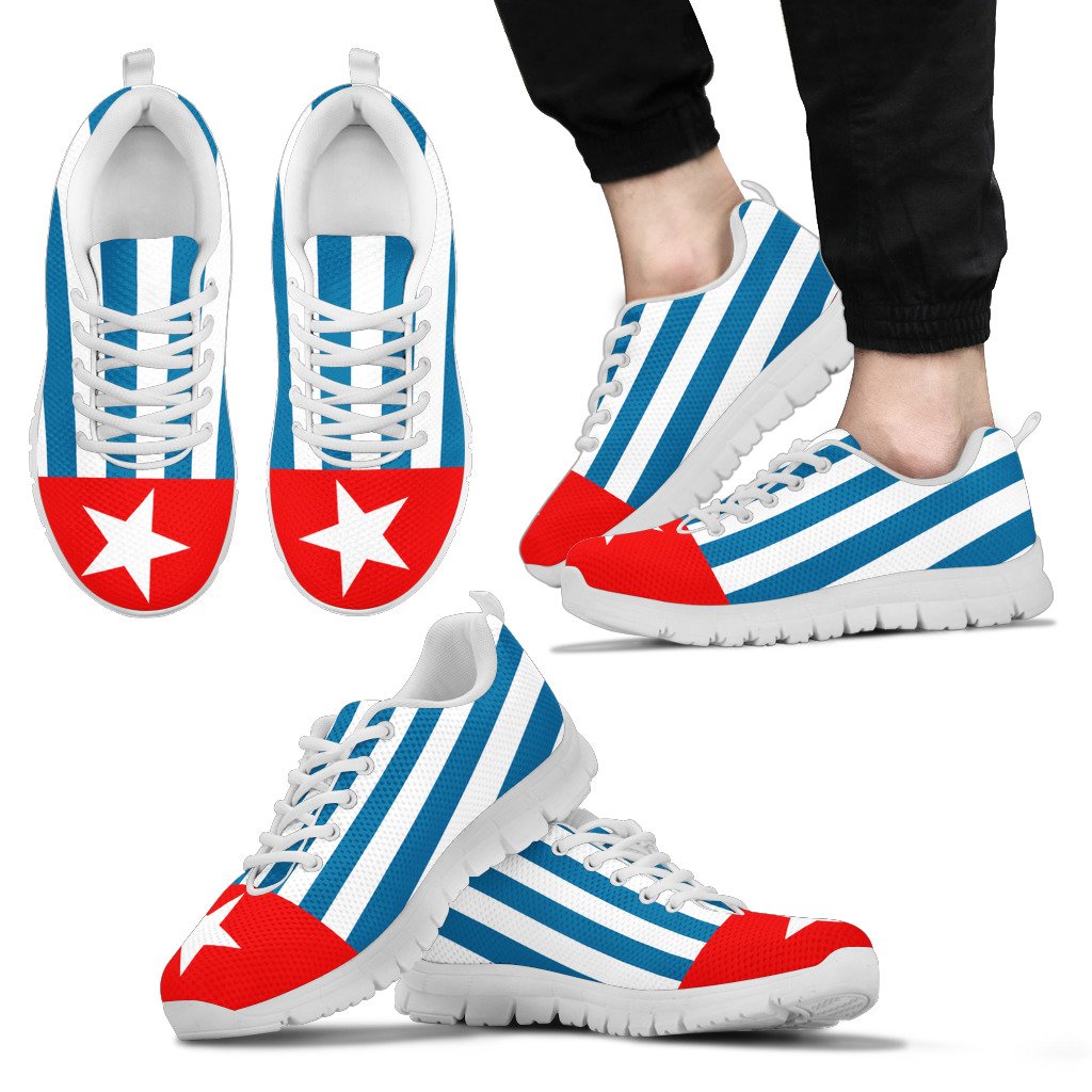 West Papua Sneakers - West Papua Flag Style Unisex White - Polynesian Pride