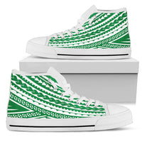 Polynesian High Top Shoes - Green Version - Polynesian Pride