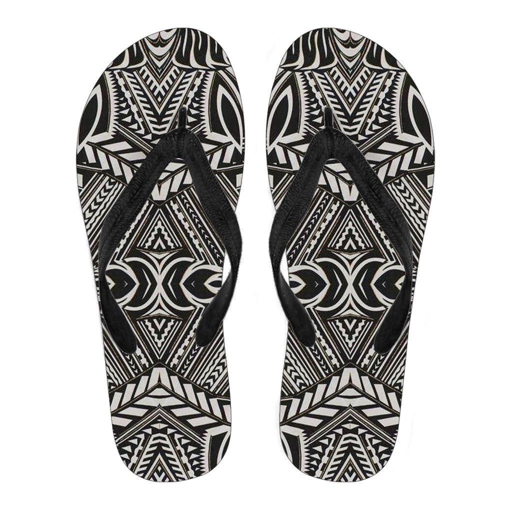 Polynesian 36 Flip Flops Men Black - Polynesian Pride