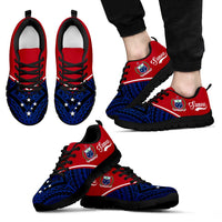 Samoa Sneakers - Samoa Coat Of Arms Polynesian Tattoo 3rd Ver Unisex Black - Polynesian Pride
