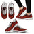 Cook Islands Wave Sneakers - Polynesian Pattern Red Color Women's Sneakers - White - Cook Islands White - Polynesian Pride