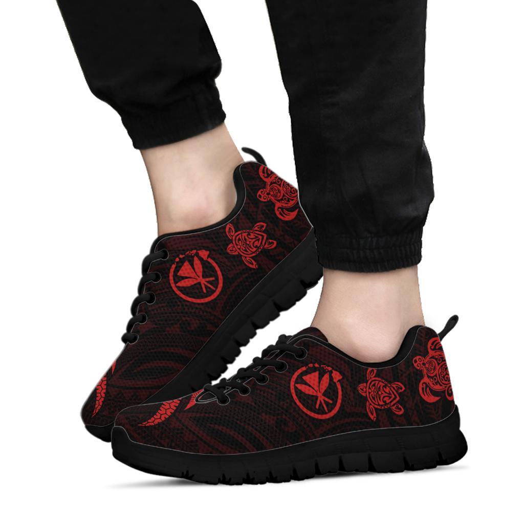 Polynesian Hawaii Sneakers - Red Tentacle Turtle - Polynesian Pride