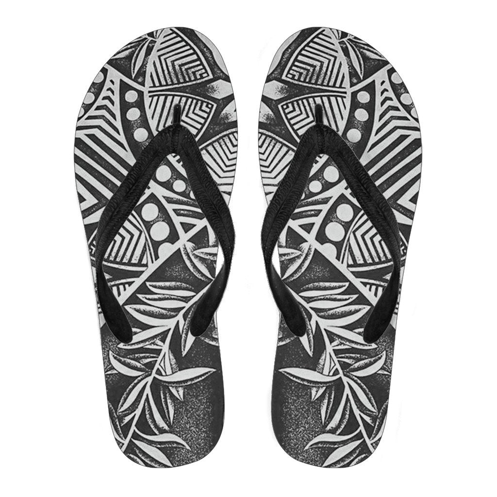 Polynesian 46 Flip Flops Men Black - Polynesian Pride